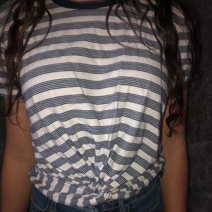 stripped crop top